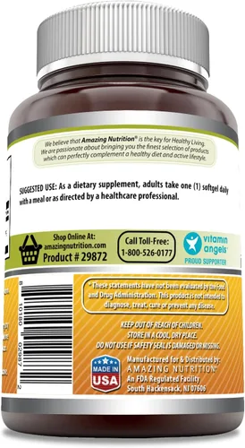 Miniatura 3 de Amazing Formulas Vitamina D3 en aceite de oliva Suplemento de 5000 UI, cápsulas blandas, sin OMG, sin gluten, fabricado en Estados Unidos