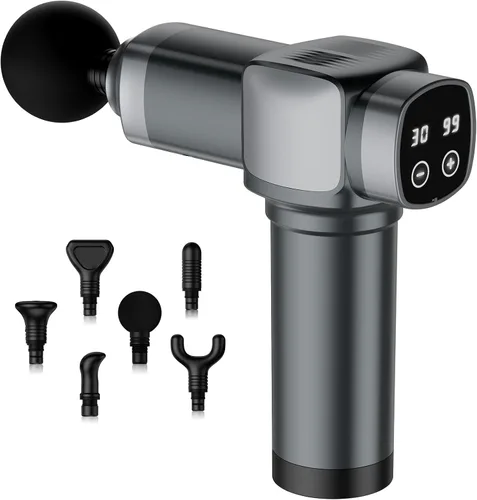 Miniatura 7 de Pistola de masaje de tejido profundo, masajeador muscular eléctrico de percusión portátil para aliviar el dolor, masajeadores de mano con 30