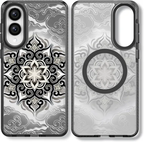 Miniatura 68 de Rosarnnah Funda compatible con Samsung Galaxy S24 Ultra, bonita estética, a la moda, divertida funda con estampado de gatito y gato, duradera a