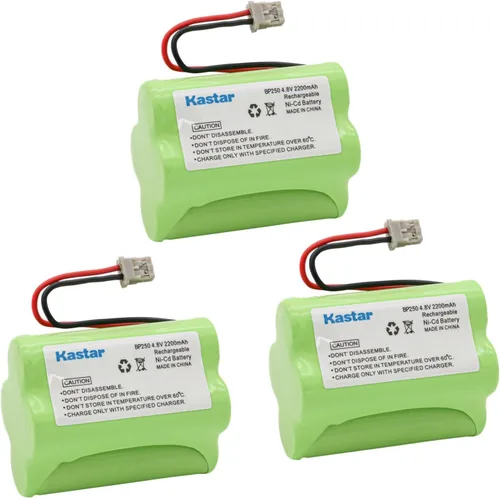 Miniatura 6 de Kastar Paquete de 1 batería de repuesto de Ni-CD de 4.8 V 2200 mAh para Uniden Bearcat Sportcat BBTY0356001, BP-120, BP120, BP-150, BP-180, BP180