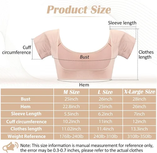 Miniatura 2 de Handepo 6 piezas de chaleco de sudor para axilas transpirables a prueba de sudor almohadillas para mujer protector de axilas