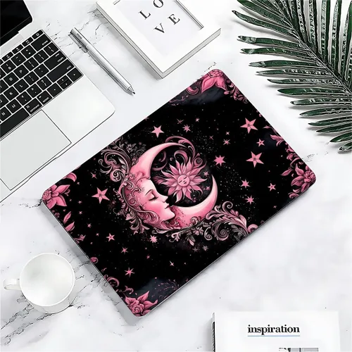 Miniatura 6 de para MacBook Pro de 13 Pulgadas Versión 2013-2015 Modelo A1425/A1502 Estuche para Computadora Negro, Estuche Rígido para Laptop de Patrón Premium
