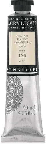 Miniatura 46 de Sennelier Acrílico para artistas extrafinos, 2.0 fl oz, luz verde cromo S3
