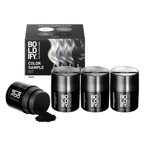Miniatura 14 de Boldify - Kit de muestra de fibras capilares de color - Rellena el cabello fino y delgado para un aspecto instantáneamente más lleno y grueso - 14