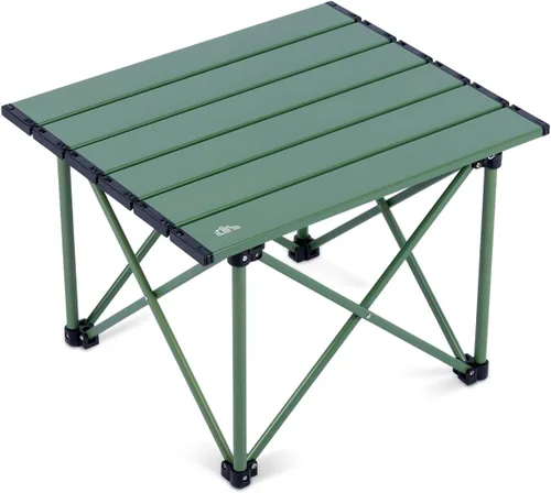 Miniatura 21 de iClimb Mesa plegable de camping compacta ultraligera con bolsa de transporte (plata - L)