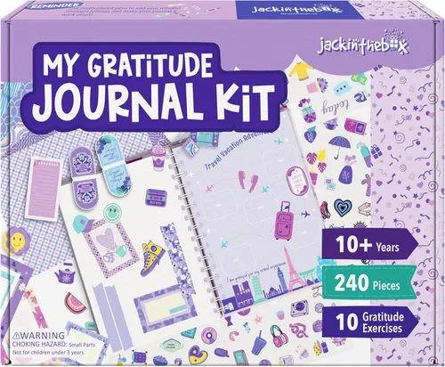 Miniatura 9 de jackinthebox DIY Journal for Girls Ages 8-12, 242 pcs, Journaling kit, Tween Scrapbook, Includes 10 Mental Health Exercises, Girls Diary 8 9 10 11