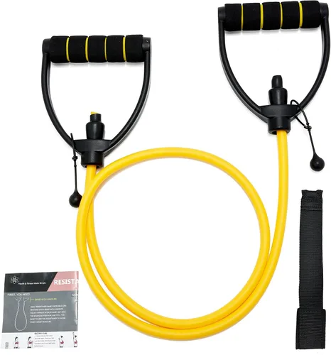Bandas de resistencia con asas, bandas de resistencia para ejercicio, bandas de entrenamiento con anclajes de puerta, longitud ajustable, para