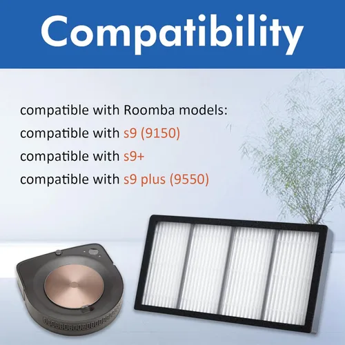 Miniatura 2 de Paquete de 12 filtros de repuesto compatibles con Roomba s9 (9150) s9+ s9 Plus (9550) s Series Robot Aspirador