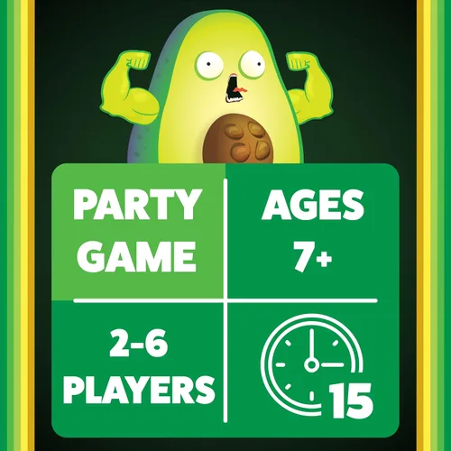 Miniatura 4 de Throw Throw Avocado por Exploding Kittens - Una secuela del juego de cartas Dodgeball y set de expansión - Juegos de fiesta para toda la familia