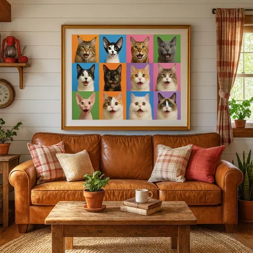 Miniatura 5 de Rompecabezas para adultos de 1000 piezas, rompecabezas coloridos con temática de gatos, divertido juego familiar, desafiante rompecabezas de 28 x 20