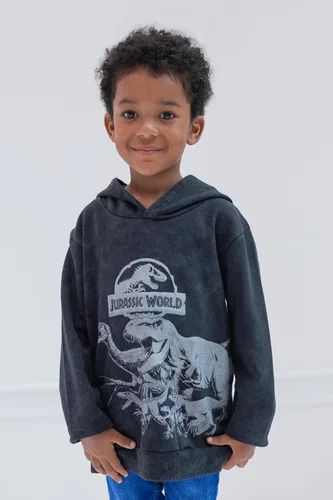Miniatura 2 de Jurassic World Dinosaurio T-Rex - Sudadera con capucha de forro polar para niños pequeños a grandes