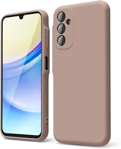 Miniatura 272 de oakxco Funda para teléfono Samsung Galaxy A12 con agarre de silicona líquida, linda delgada fina suave cubierta de gel de goma TPU lisa para mujeres