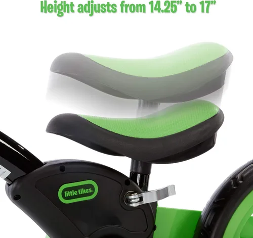 Miniatura 3 de Little Tikes My First Balance-to-Pedal - Bicicleta de entrenamiento para niños, color verde, edad 2-5 años, 12 pulgadas, 649615C para niños