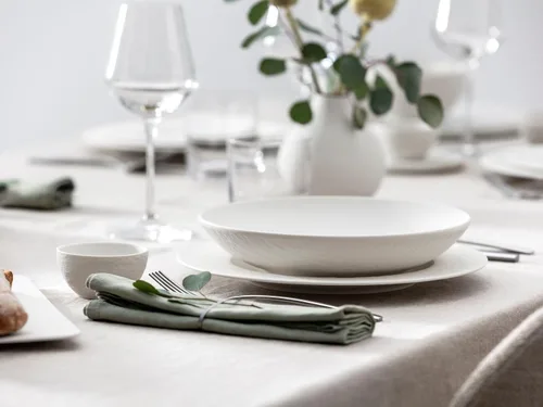 Miniatura 3 de Villeroy & Boch Manufacture Rock Blanc - Cuenco profundo/llanta, 11.5 pulgadas, porcelana premium, color blanco