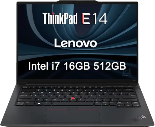 Miniatura 10 de Lenovo ThinkPad E14 Business Laptop (14 pulgadas FHD+ antirreflejo, Intel 10-Core i7-1355U, 40 GB de RAM, 1 TB SSD), teclado retroiluminado, huella