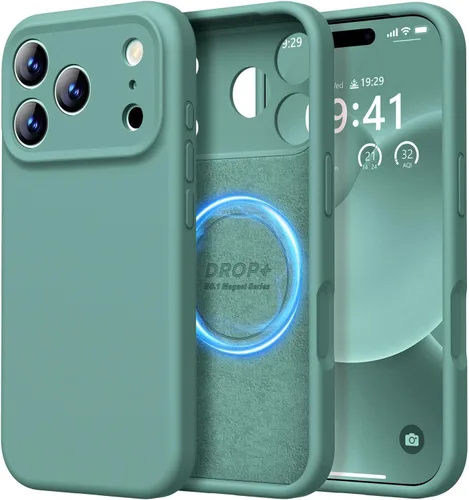 Miniatura 127 de LOVE 3000 Compatible con Funda para iPhone 15, [Cámara de Cobertura Completa de Silicona Suave] [Protección contra Caídas de 8 pies], Forro de Negro