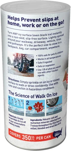 Miniatura 5 de Ice Traction – Fast-Acting Traction Granules for Snow & Black Ice Pet & Kid Safe Non-Corrosive, Chloride-Free Safe for Concrete, Decks & Metal