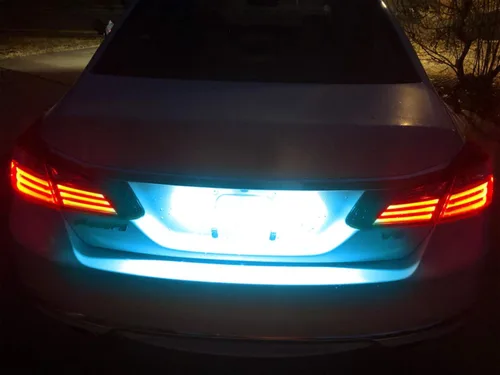 Miniatura 4 de iJDMTOY Kit de Luces LED Súper Brillantes Azul Hielo Aqua Completo para Placa de Matrícula Compatible con Acura MDX RL TL TSX ILX Honda Civic Accord