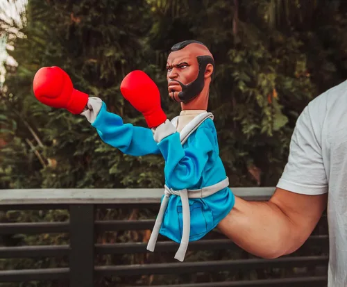 Miniatura 8 de Toynk Rocky Reachers Clubber Lang - Juguete de marioneta de boxeo de 13 pulgadas Coleccionables de películas retro de los 80