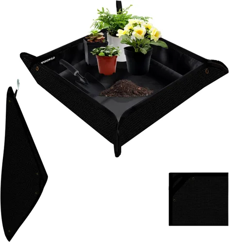 Miniatura 43 de Tapete grande de trasplante de plantas, tapete grueso impermeable para macetas, tapete de jardinería para suculentas, tapete portátil