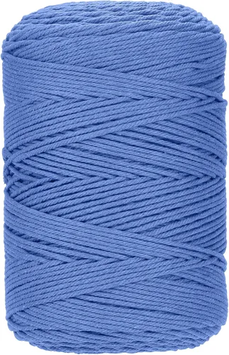 Miniatura 12 de Cuerda de macramé 4 mm x 328 yardas Natural Cuerda de algodón para macramé Cuerda de macramé colorida Cordón de algodón suave Suministros de macramé