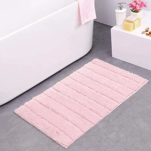 JYDQM Tapete de baño de microfibra antideslizante, absorbente, de felpilla, suave, lavable a máquina, tapete de baño de terciopelo para bañera,