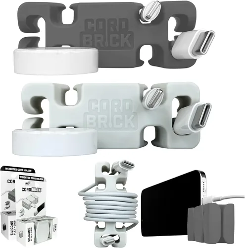 Miniatura 15 de CordBrick Rellenos para Calcetines para Adultos Gestión de Cables Soporte de Cable con Peso Envoltorio de Cable Soporte para Teléfono - Organizador