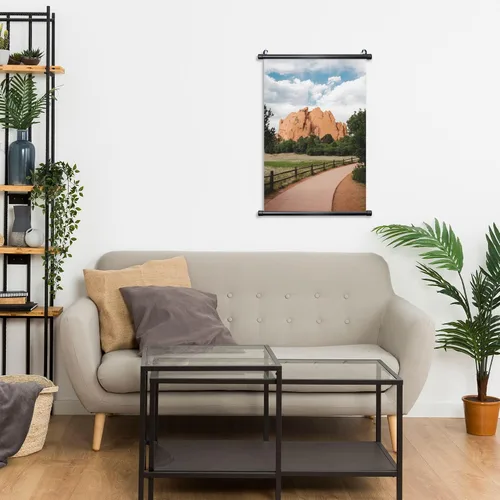 Miniatura 6 de Pósteres colgantes personalizados para pared, añade tu propio texto personalizado, imagen de texto personalizado, pintura de pergamino colgante