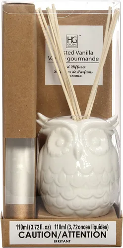 Miniatura 9 de Hosley Aceite difusor de vainilla de aromaterapia con botella de cerámica de búho y varillas de caña, 3.7 fl oz, regalo ideal para decoración