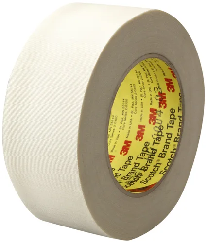 Miniatura 3 de 3M Cinta de tela de vidrio 361, blanca, 1 in x 60 yardas, 6.4 mil, 1 rollo, envuelta individualmente convenientemente empaquetada