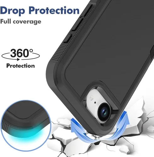 Miniatura 178 de Jeylly Funda para iPhone SE/Funda para iPhone 5S, Exterior de Plástico Duro que Absorbe Golpes + Interior de Silicona de Goma Defensor contra