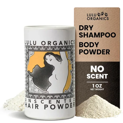 Miniatura 9 de Champú seco en polvo, ideal para cabello oscuro, rubio y graso, polvo corporal orgánico para mujeres y hombres, sin parabenos ni talco, sin