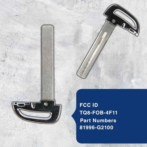 Miniatura 4 de Inserto remoto de la llave del coche de la opción sin llave para Hyundai Ioniq TQ8-FOB-4F11 81996-G2100