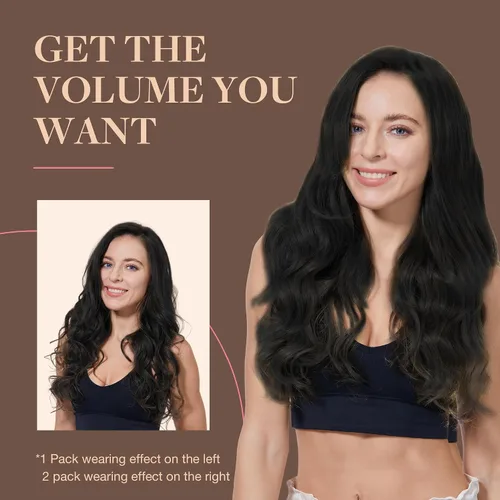 Miniatura 7 de GOO GOO - Extensiones de cabello humano natural y real con clip para mujer, extensiones de cabello Remy, 12 pulgadas, 3 onzas (85 g), 7
