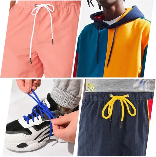 Miniatura 7 de Paquete de 24 cordones de repuesto para pantalones, pantalones deportivos, sudaderas con capucha, chaquetas, pantalones cortos, con 3 piezas