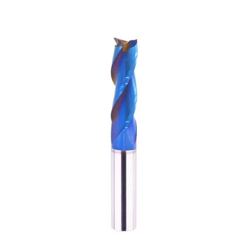 Brocas de enrutador CNC de 1/2 pulgada de vástago en espiral de corte sólido de carburo sólido con revestimiento azul NACO para grabado de madera (3