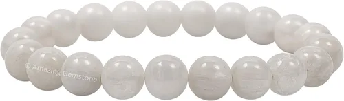 Miniatura 205 de Amazing Gemstone Pulsera de cristal para mujeres y hombres, pulsera de cristal curativo de protección, pulsera elástica con cuentas de piedras