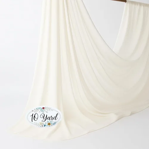 Miniatura 45 de New Star Fabrics Tela de gasa, material transparente continuo de 60 pulgadas de ancho (30 pies), 100% poliéster suave, ideal para bodas, fiestas