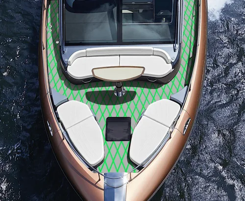 Miniatura 97 de Suelo de Barco de Espuma EVA Cubierta Marina Antideslizante Autoadhesivo para Lancha Motora Barco de Pesca RV Yate Kayak Piscina gris oscuro y azul.