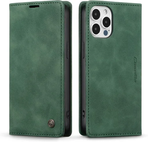 Miniatura 114 de QLTYPRI Para iPhone Air Case Wallet Con Tarjetero, Vintage PU Cuero Kickstand Cierre Magnético A Prueba De Golpes Folio Libro Funda Para IPhone 17