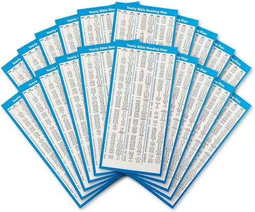 Miniatura 6 de Planes de lectura bíblica, juego de 50 marcadores de estudio de planificador diario, lee toda la escritura en un año, pestañas devocionales