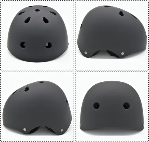 Miniatura 8 de Juego de casco para niños con rodilleras, coderas y muñequeras, casco ajustable para niños pequeños y jóvenes, juego de equipo de protección