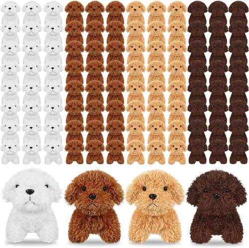 Miniatura 9 de Sosation 20 piezas de 4.72 pulgadas Mini cachorro de peluche adoptar un cachorro de perros pequeños empujadores pequeños regalos de fiesta