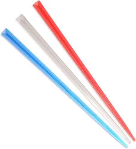 Miniatura 16 de BambooMN - Púas de prisma triangular para aperitivos y bebidas - 4.5" (11.4cm) - Rojo - 1000 piezas