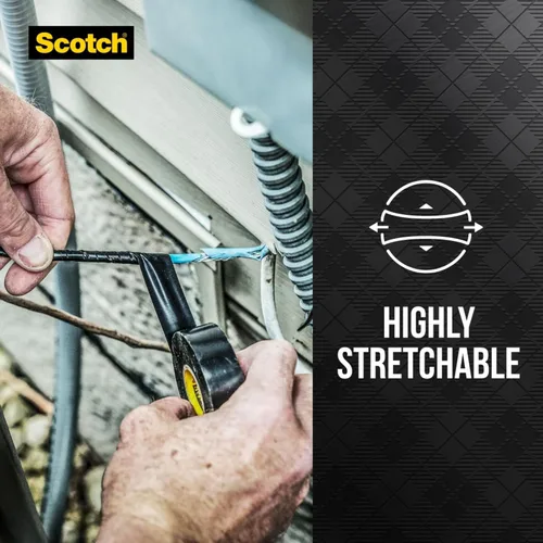 Miniatura 6 de 3M Scotch Super 33+ Cinta eléctrica de vinilo, 0.75 pulgadas por 66 pies