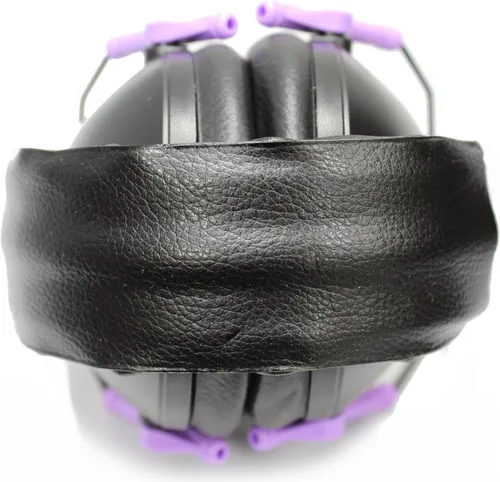 Miniatura 8 de Walker's Protección auditiva plegable ligera unisex para adultos, reducción de ruido de 22 dB, orejeras de bajo perfil Negro/Violeta