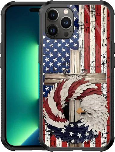 Miniatura 53 de Funda con diseño de ciervo y bandera estadounidense para iPhone 11 Pro Max - Funda protectora de poliuretano termoplástico resistente, antiarañazos