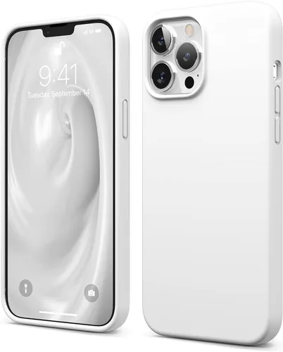 elago Funda compatible con iPhone 13 Pro Max, de silicona líquida, protectora de cámara de cuerpo completo, a prueba de golpes, funda delgada para