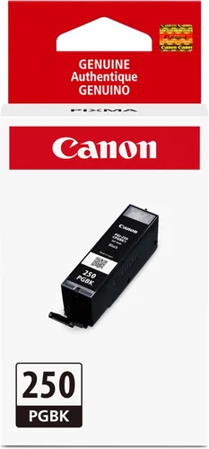 Canon PGI-250 Tanque de Tinta Pigmento Negro Genuino, Compatible con Impresoras MG6320, IP7220 & MG5420, MX922, MG5520, MG6420, MG7120, iX6820,