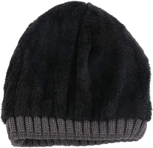 Miniatura 5 de CAMOLAND Gorro de punto de lana de lana de lana para hombre